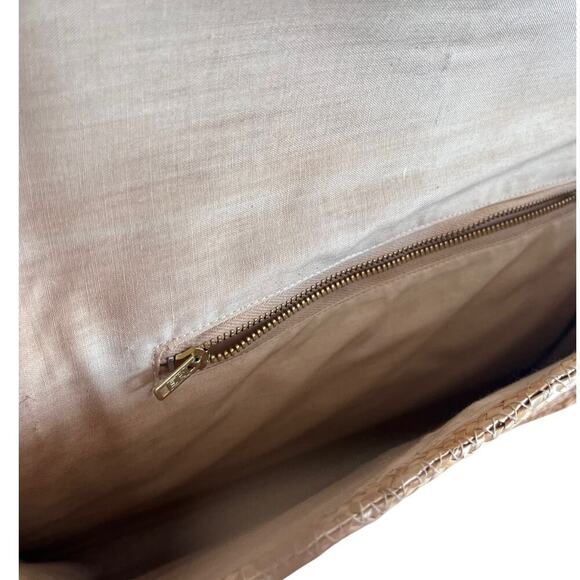 Vintage Womens Straw Woven Handbag Clutch Spring Nautical Beach Spring - Picture 6 of 8